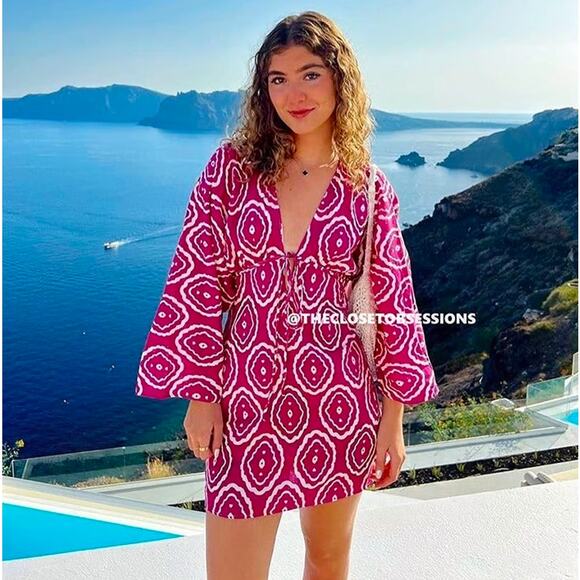 ZARA V-Neck Short Dress NWT - Picture 8 of 16